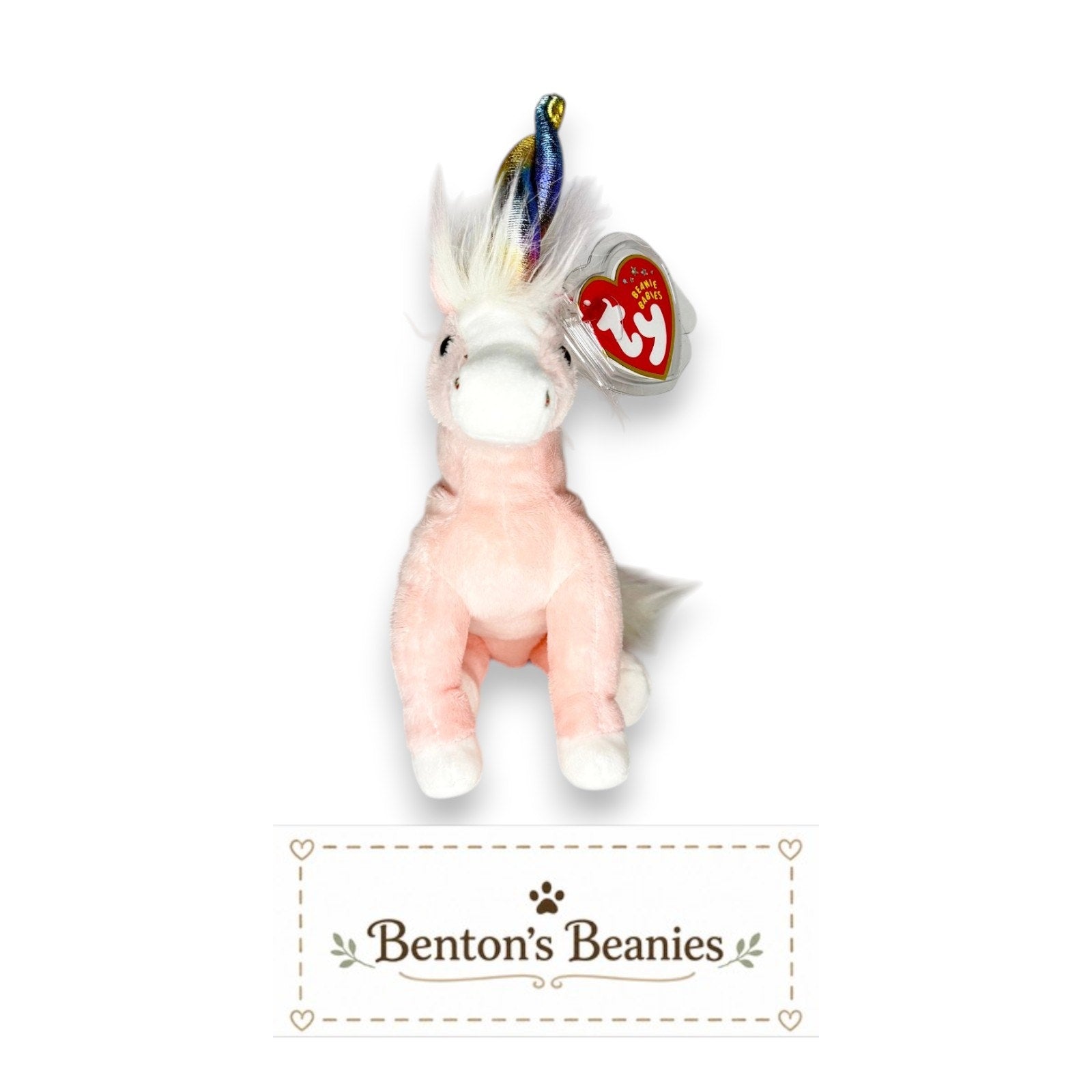 Charmer the Unicorn TY Beanie Baby | Mint Tags