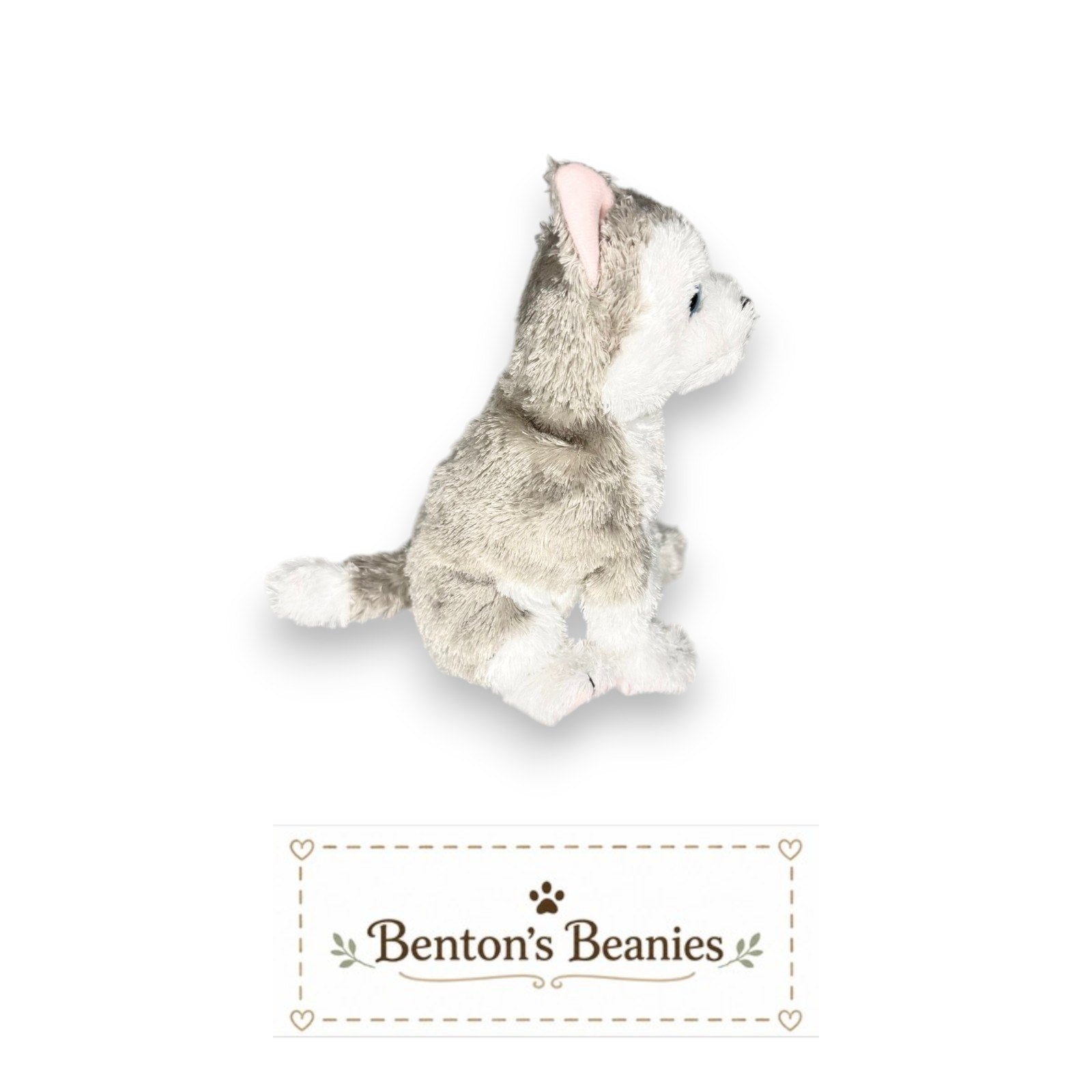 Juneau the Husky TY Beanie Baby | Mint Heart & Tush Tag
