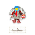 Lurkey the Turkey TY Beanie Baby | Mint Heart & Tush Tag