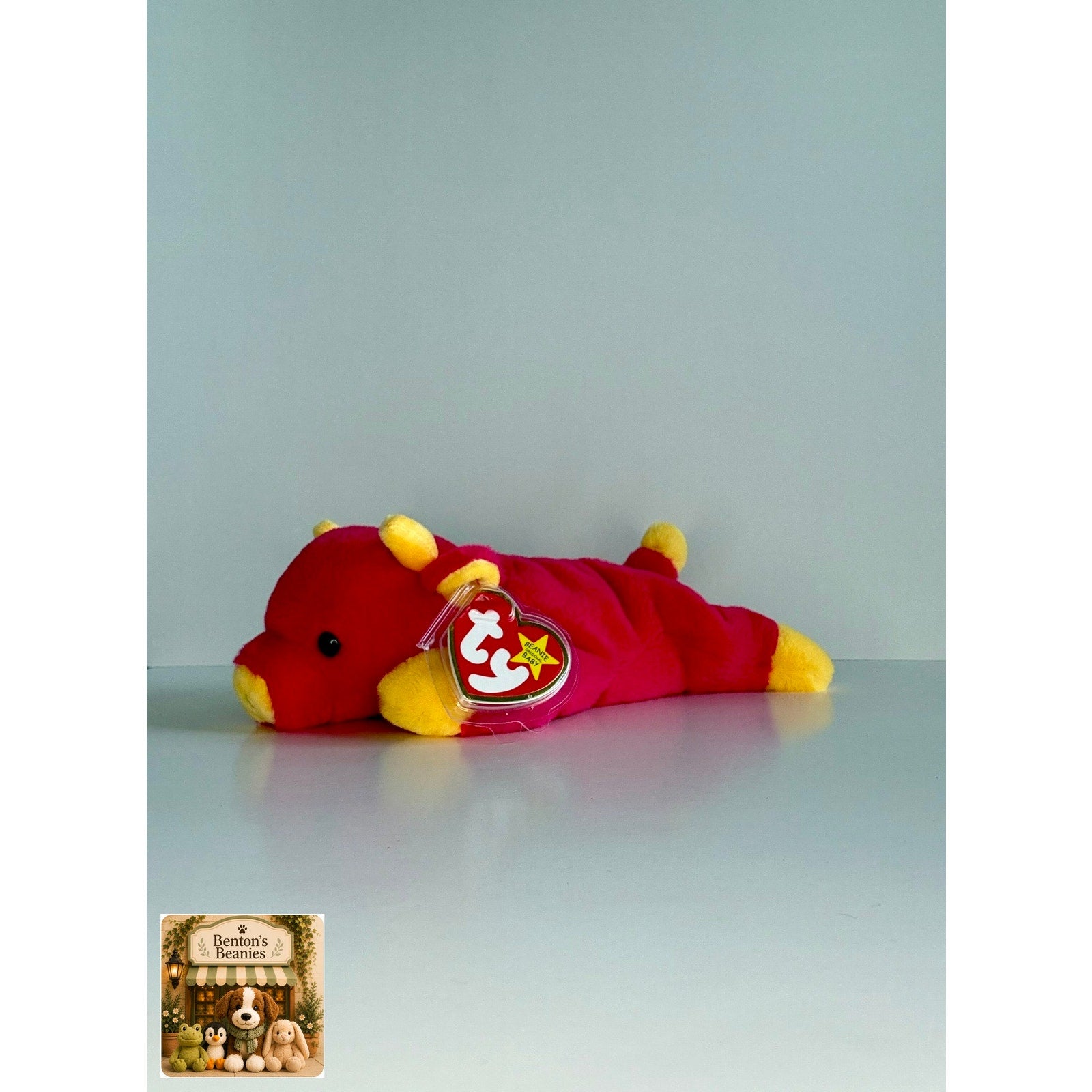 Snort II the Bull TY Beanie Baby | Mint Heart/Tush Tag NEW
