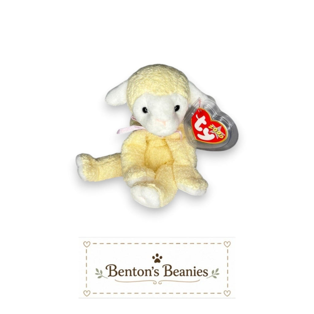 Fleecie the Lamb TY Beanie Baby | Mint Heart & Tush Tags