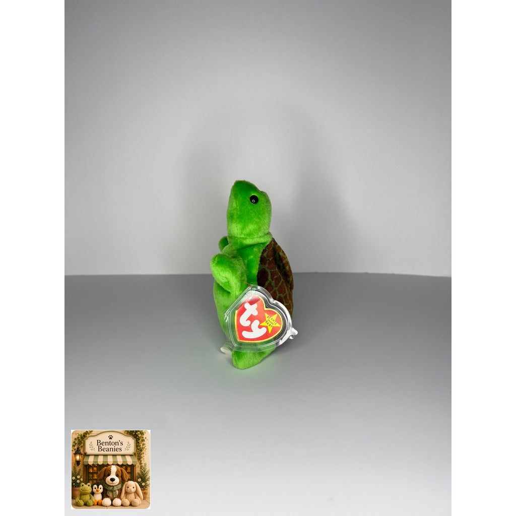 Speedy the Turtle TY Beanie Baby | Mint Heart/Tush Tag
