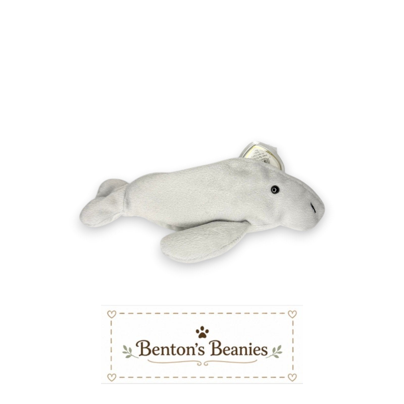 Manny the Manatee TY Beanie Baby | Mint Heart & Tush Tag