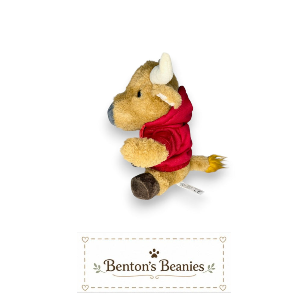 Peach Barn Souvenir Bull Plush with Hoodie