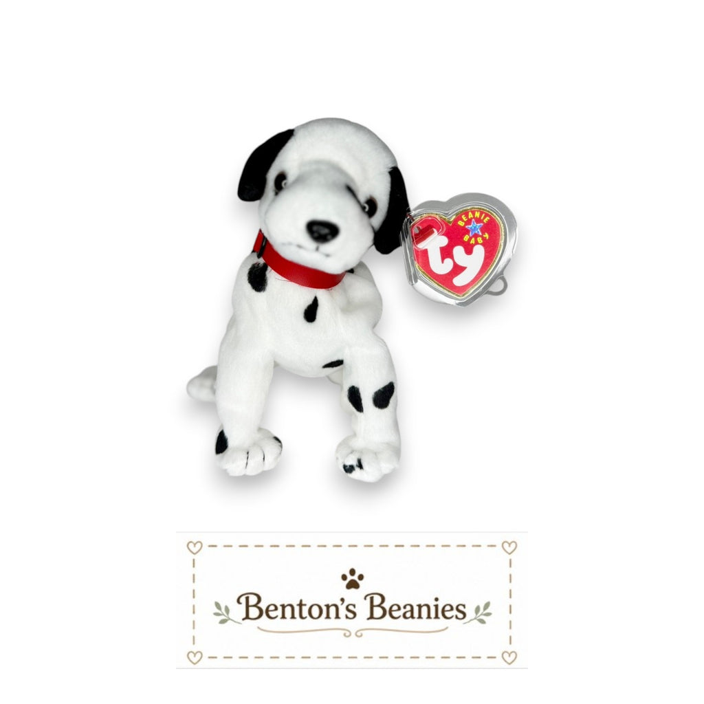 Dizzy the Dog TY Beanie Buddies | Mint Heart & Tush Tags