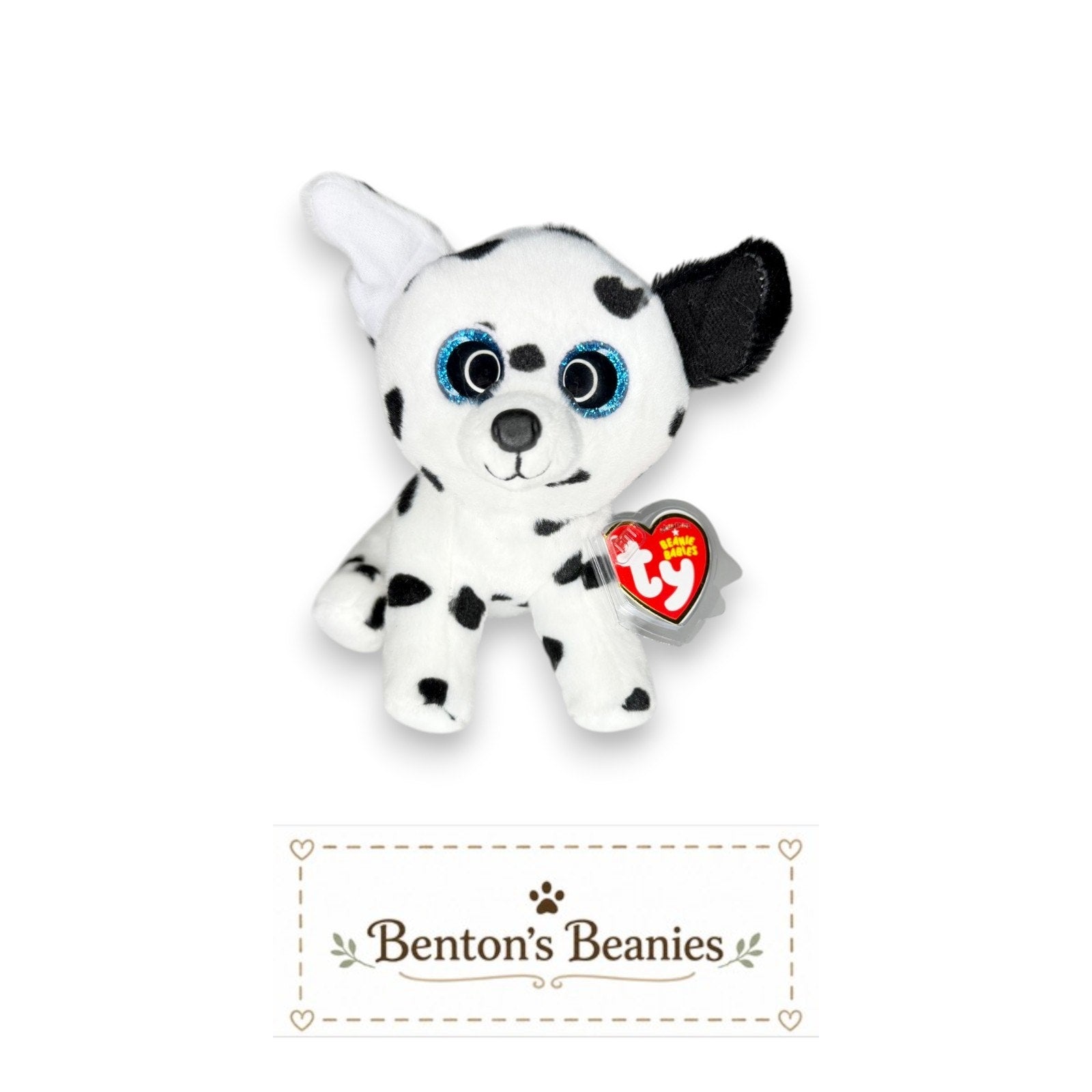 Catcher the Dalmation TY Beanie Baby | Mint Heart & Tush Tag