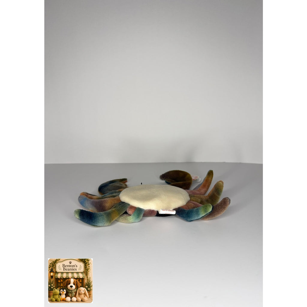 Claude the Crab TY Beanie Baby | Mint Heart & Tush Tag