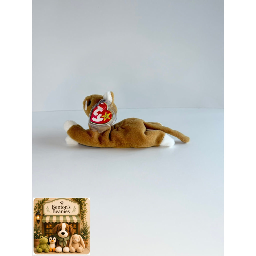Nip the Cat TY Beanie Baby | Mint Heart & Tush Tags