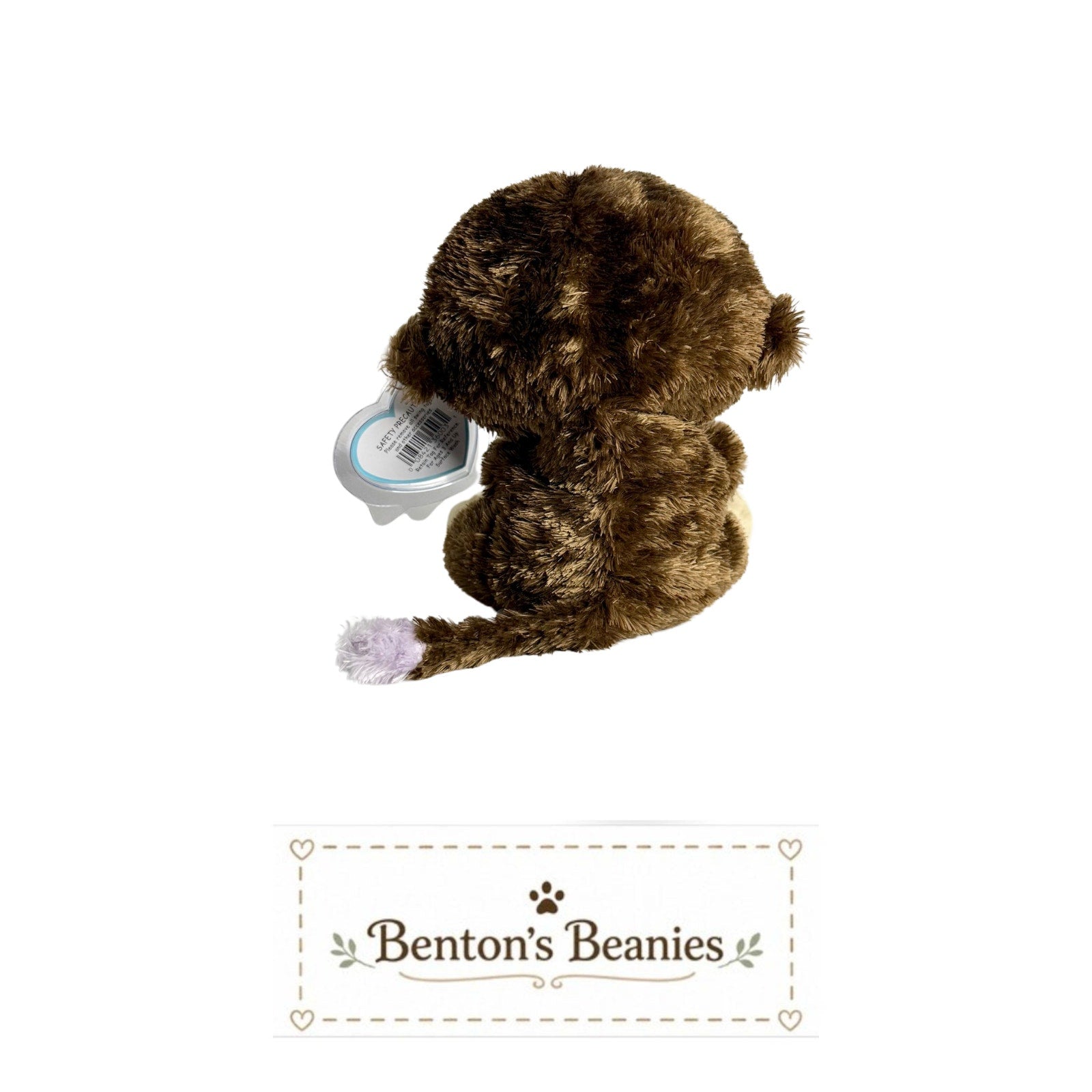 Coconut the Monkey 1st Gen TY Beanie Boo | Mint Heart Tags