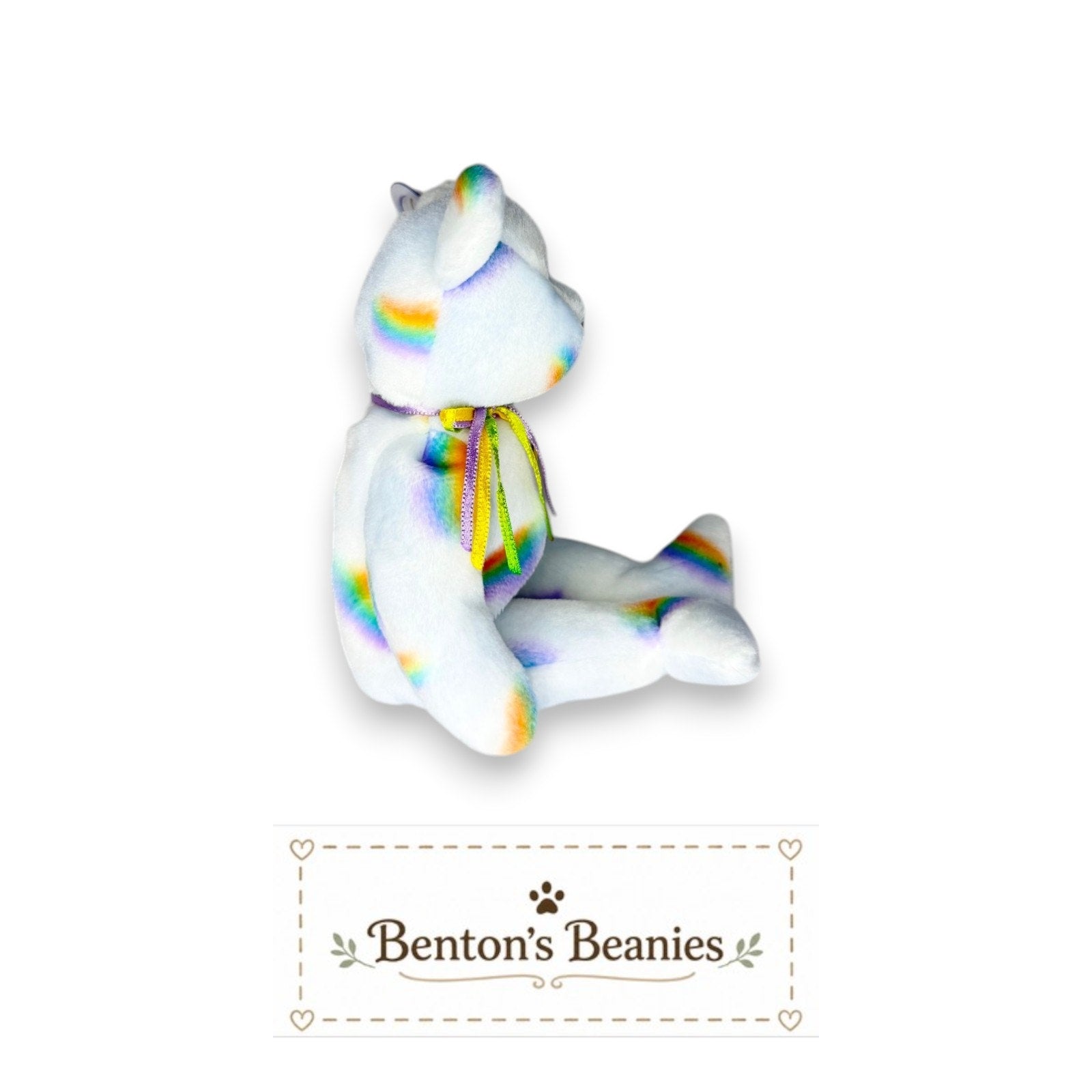 Cheery the Bear TY Beanie Baby | Mint Heart/Tush Tag