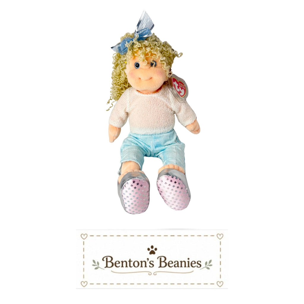 Sassy Star TY Beanie Boppers | Mint Heart & Tush Tag