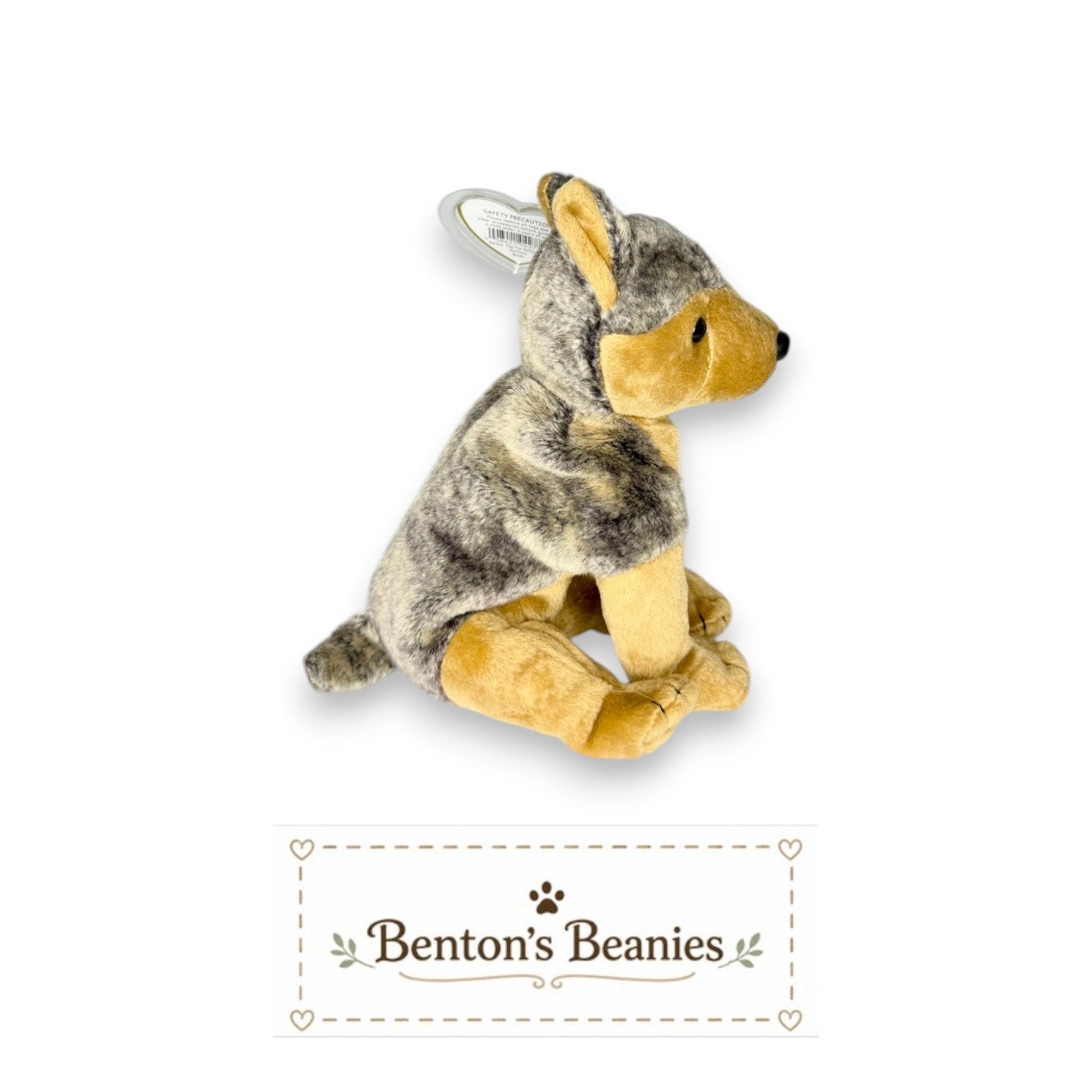 Sarge the Dog TY Beanie Baby | Mint Heart & Tush Tag