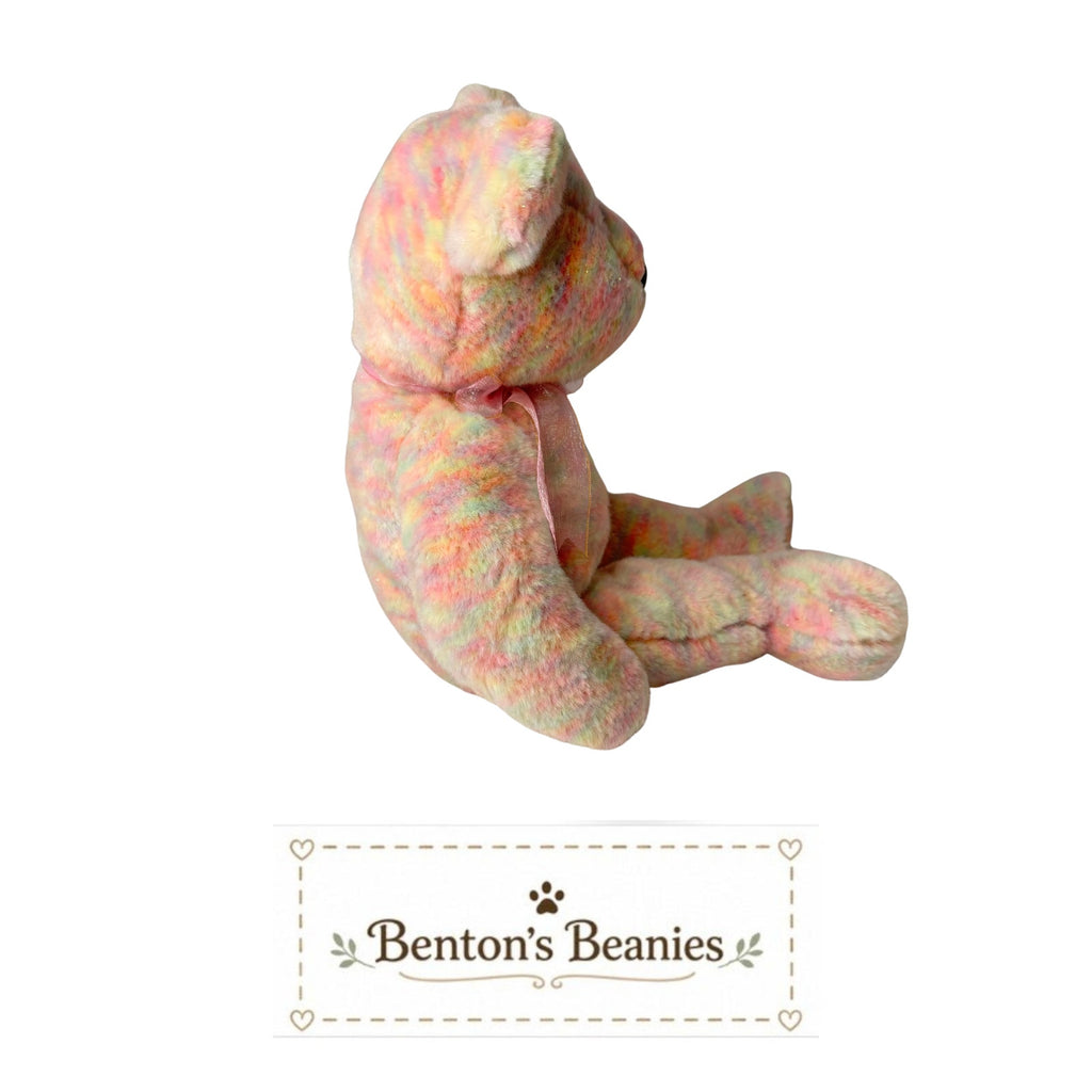 Celebrate Bear TY Beanie Buddies | Mint Heart & Tush Tags