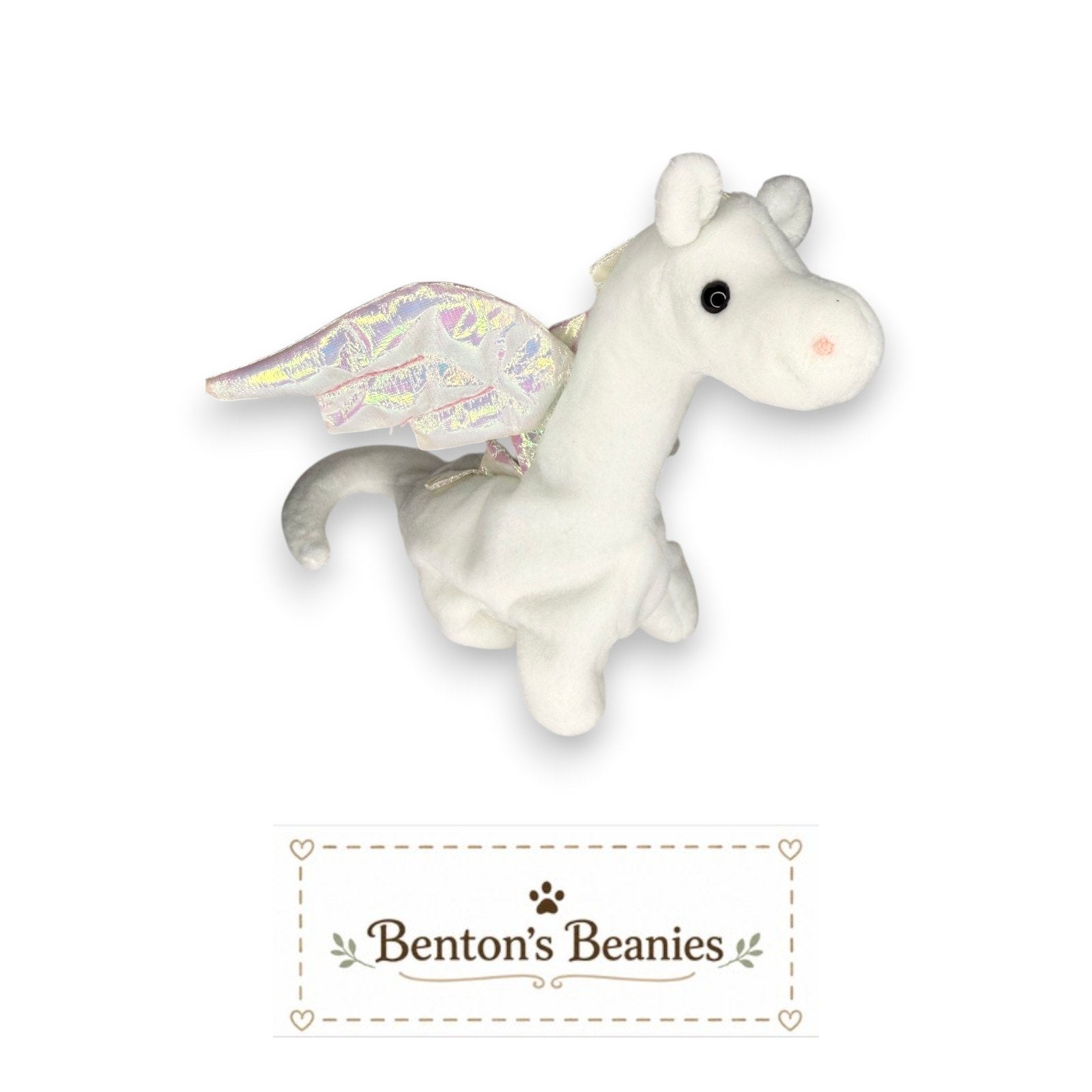 Magic the Dragon TY Beanie Baby | Mint Heart & Tush Tag