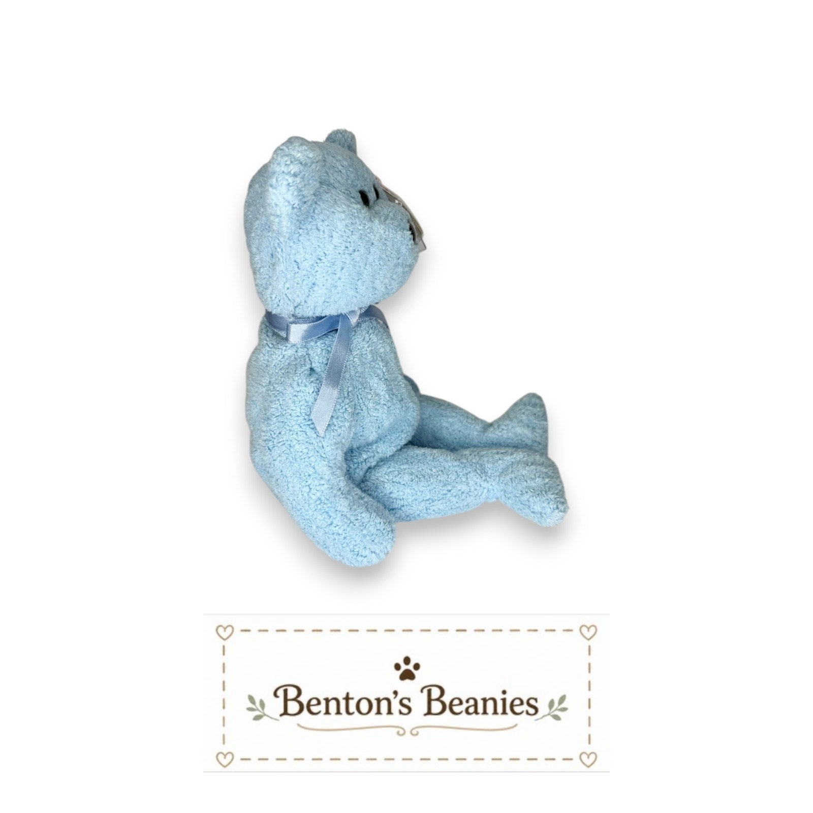 Baby Boy the Bear TY Beanie Baby | Mint Heart & Tush Tag