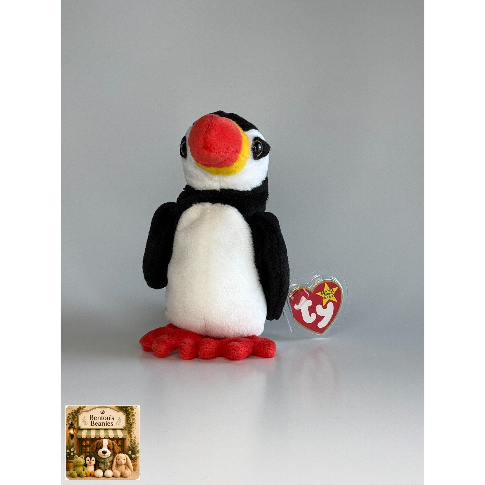 Puffer the Puffin TY Beanie Babies | Mint Heart & Tush Tag