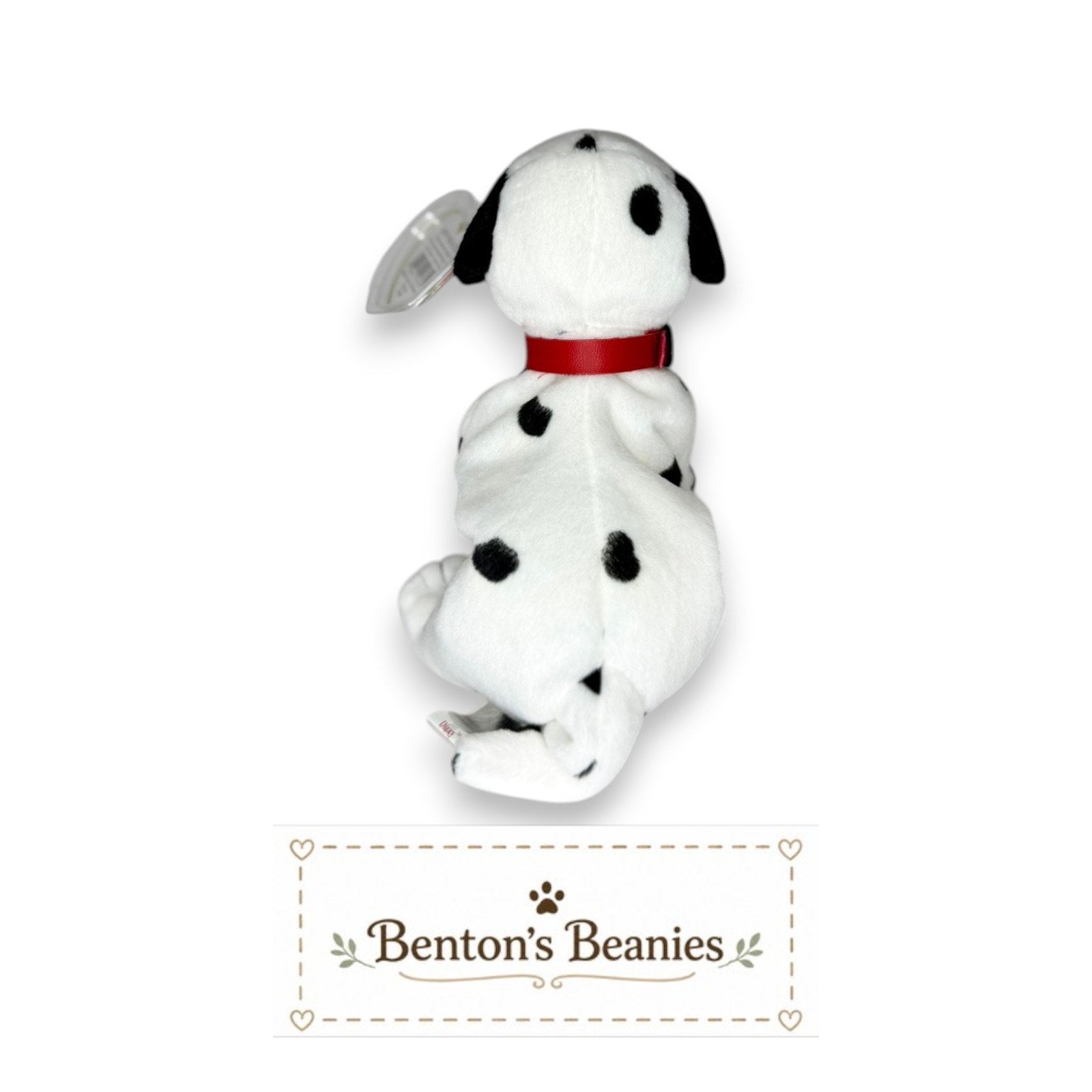 Dizzy the Dog TY Beanie Buddies | Mint Heart & Tush Tags