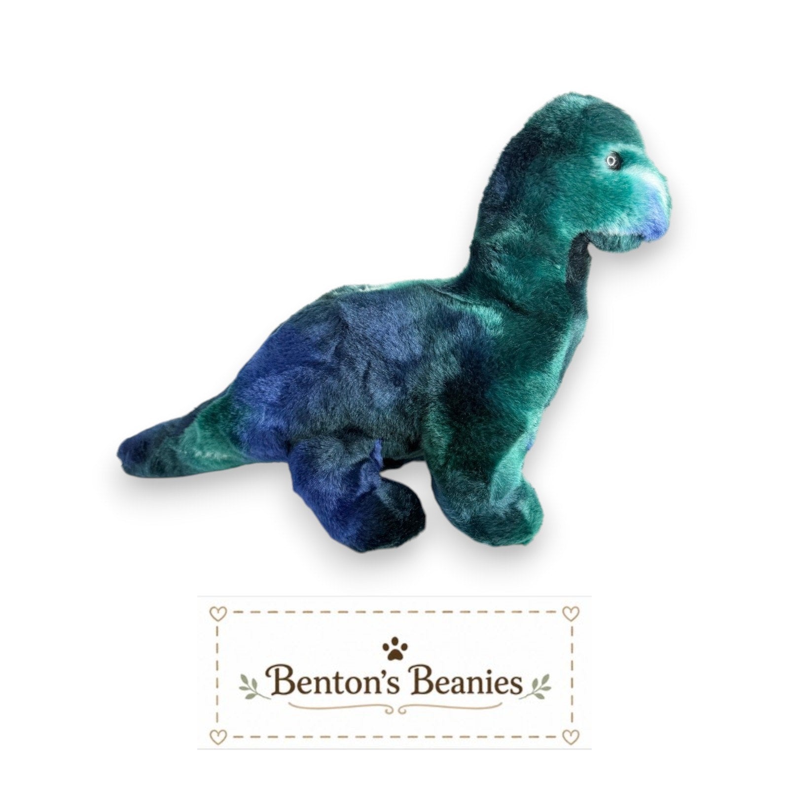 Bronty the Dinosaur TY Beanie Buddies | Mint Heart Tush Tags