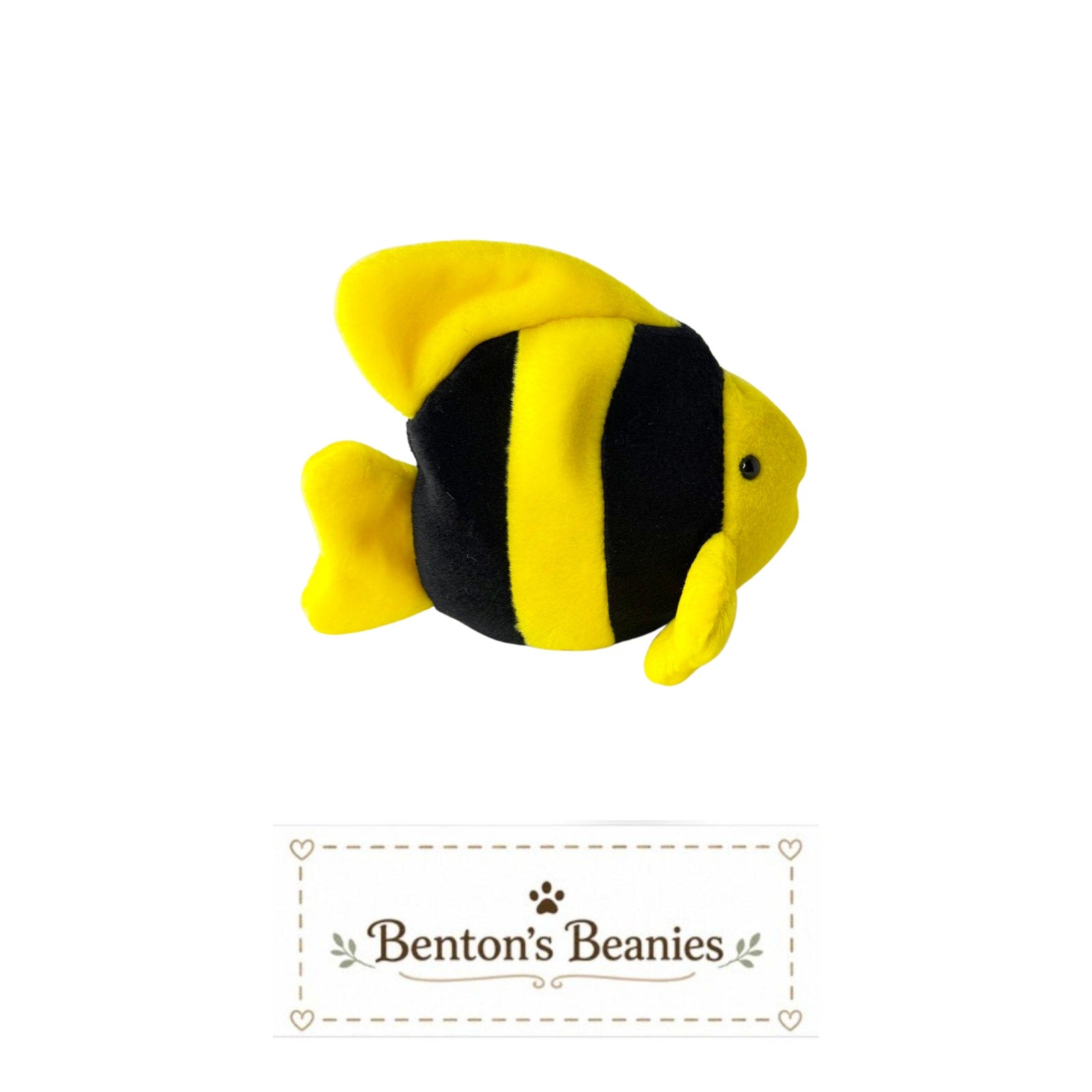 Bubbles the Fish TY Beanie Baby | Mint Heart & Tush Tag