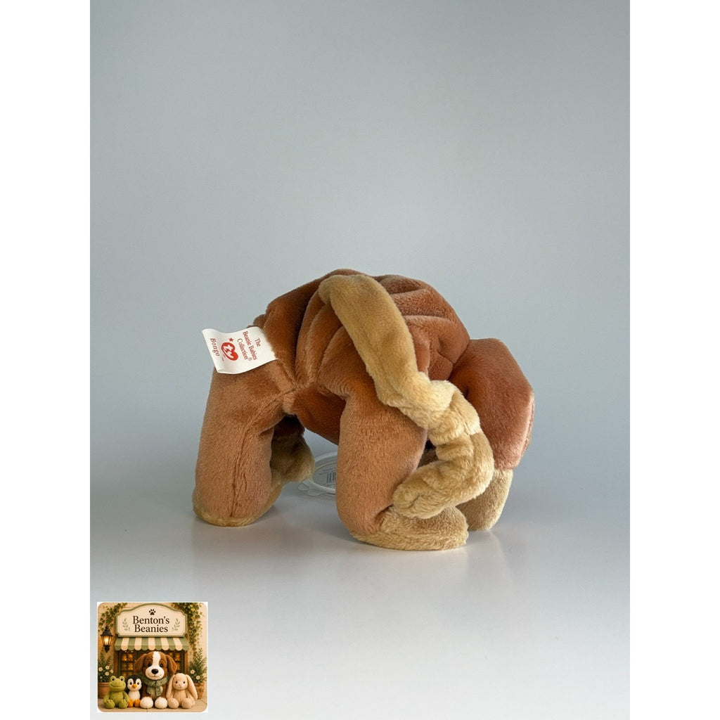 Bongo the Monkey TY Beanie Baby | Mint Heart & Tush Tag