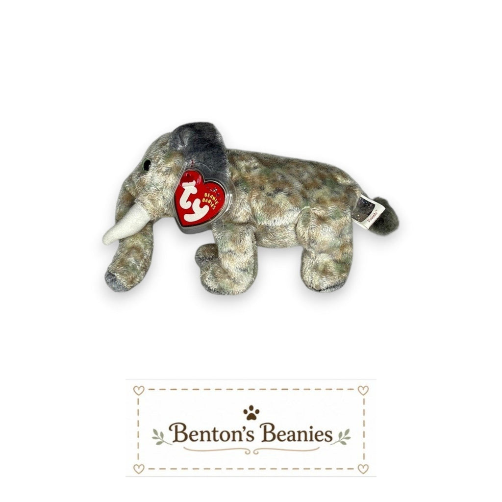 Pounds the Elephant TY Beanie Baby | Mint Heart & Tush Tag