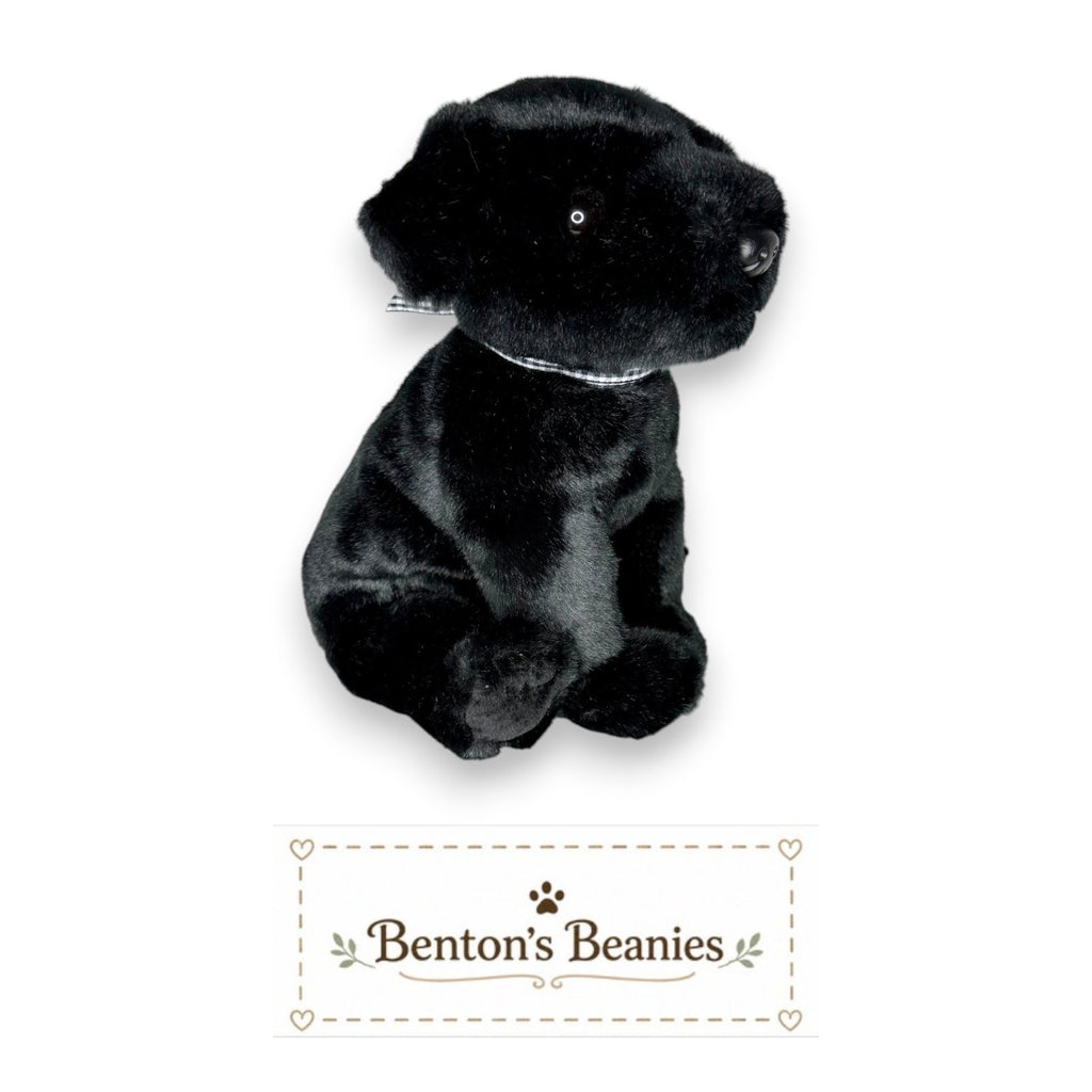 Luke the Black Lab TY Beanie Buddies | Mint Heart/Tush Tags