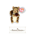 Nutty the Squirrel TY Beanie Baby | Mint Heart & Tush Tag