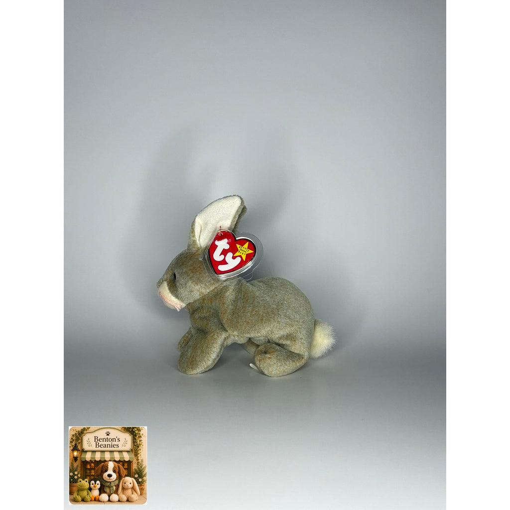 Nibbly the Rabbit TY Beanie Baby | Mint Heart & Tush Tag