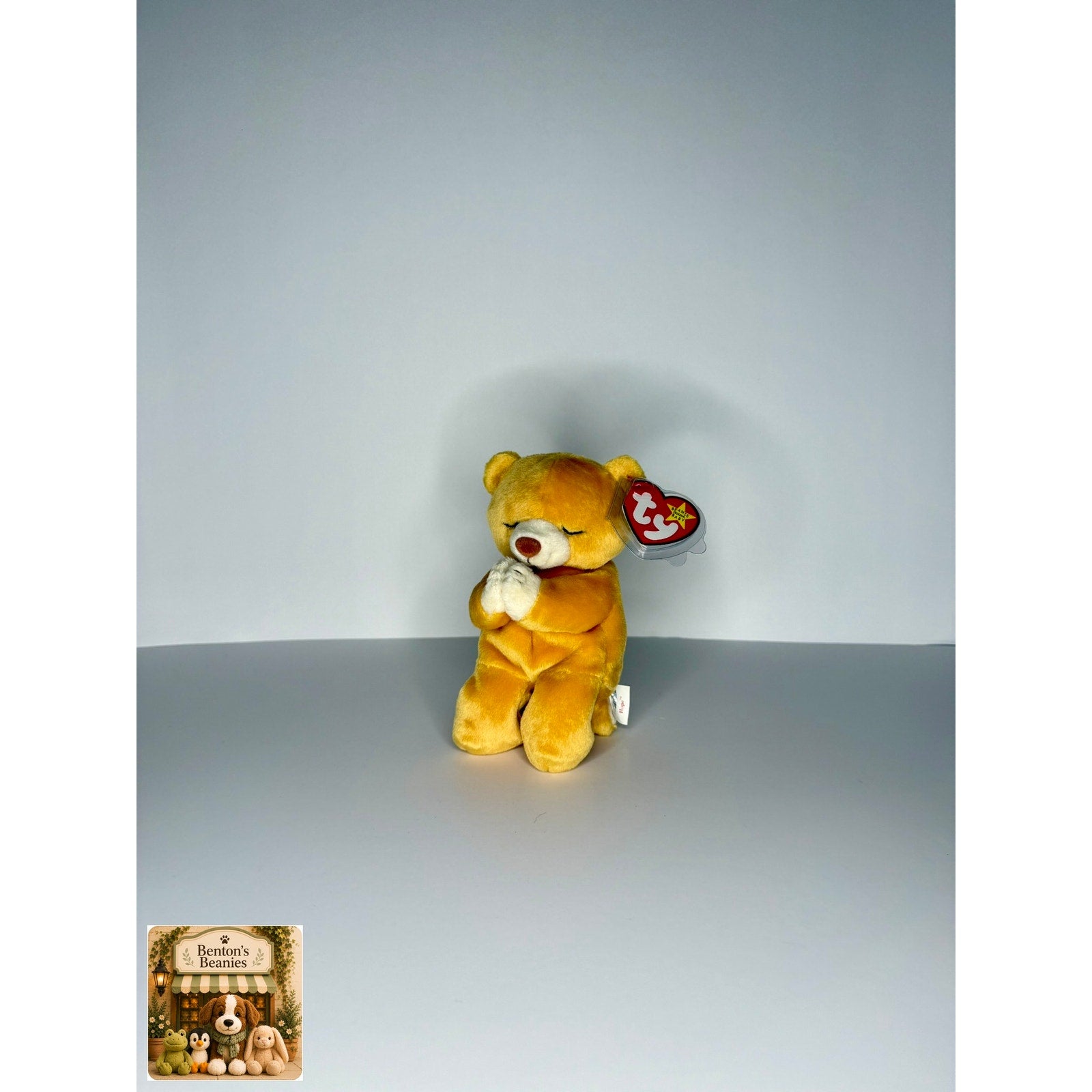 Hope the Bear TY Beanie Baby | Mint Heart & Tush Tag