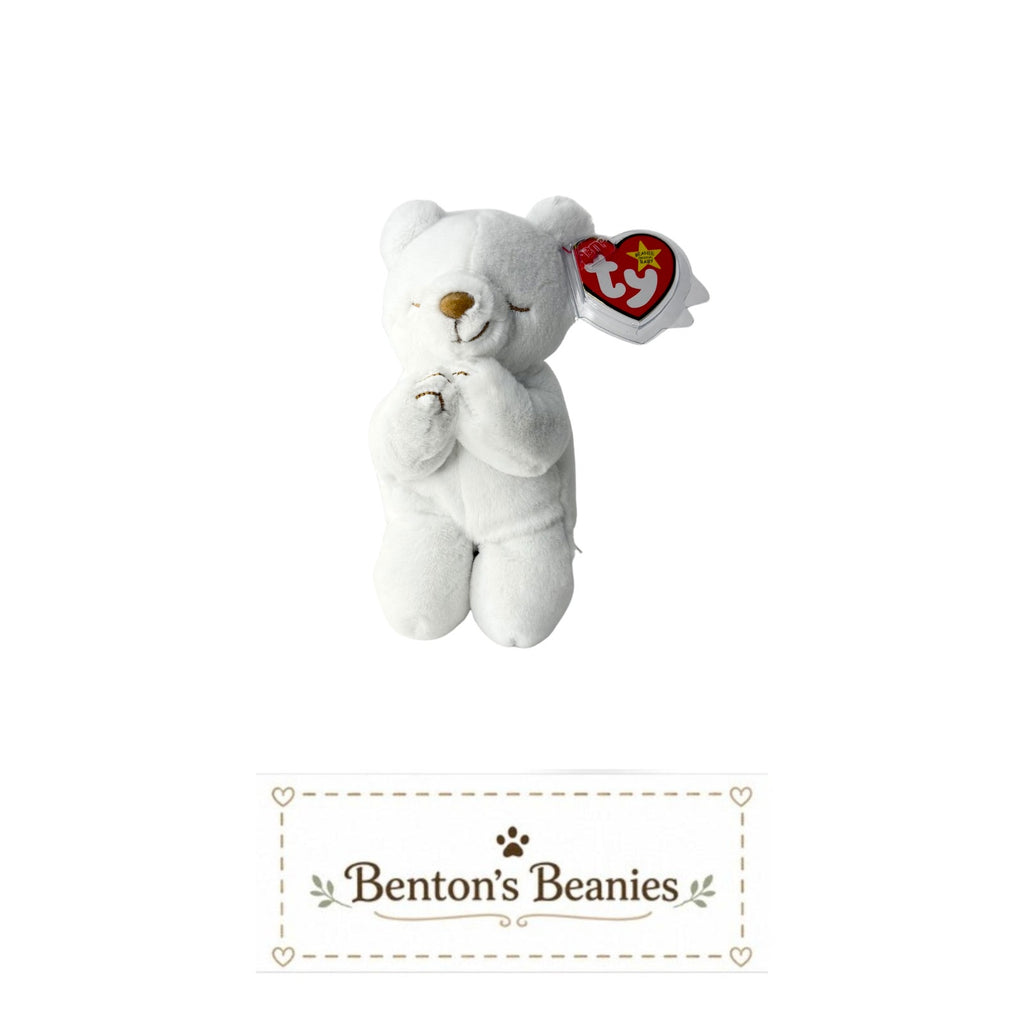 Hope II the Bear TY Beanie Baby | Mint Heart & Tush Tag