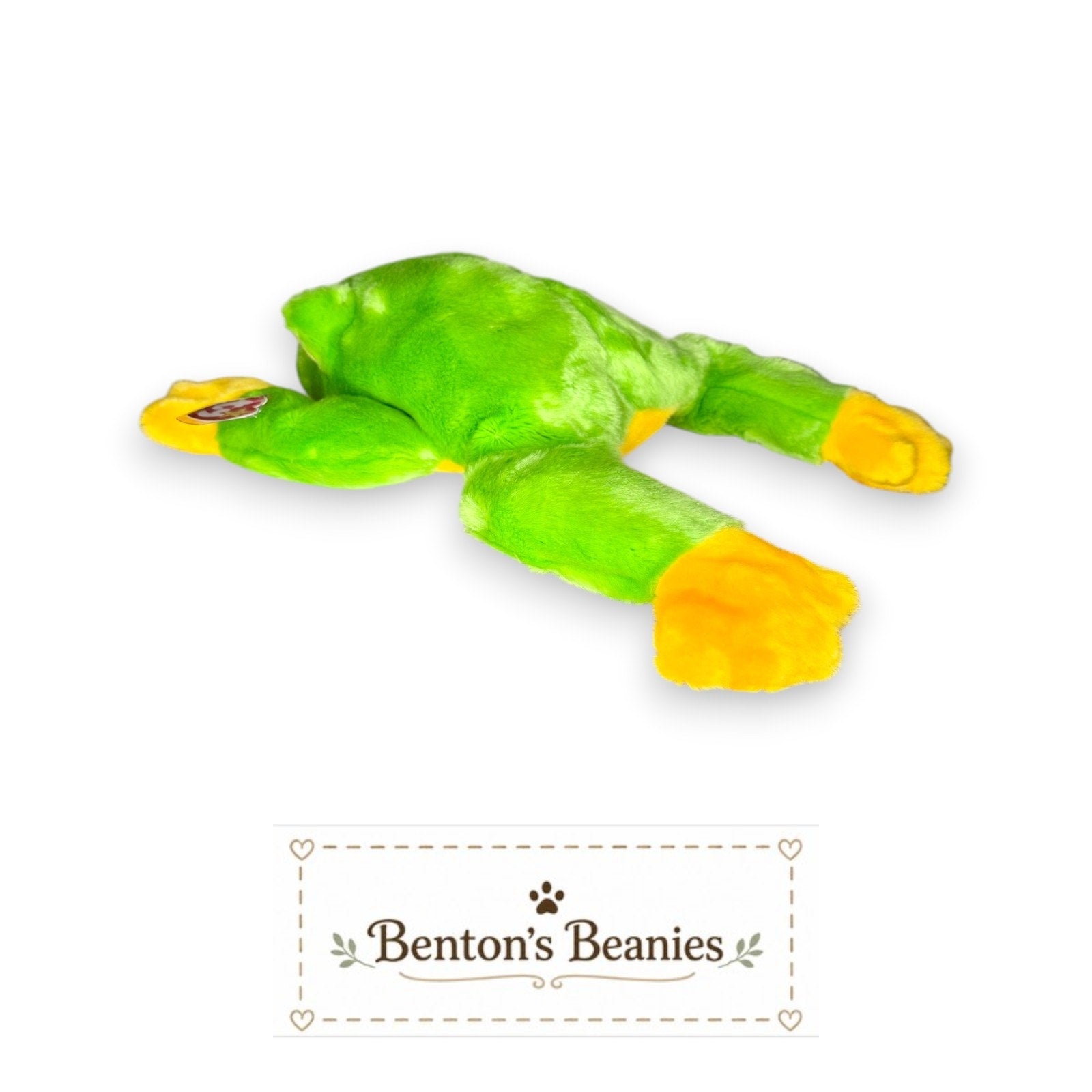 Smoochy the Frog TY Beanie Buddies | Mint Heart & Tush Tags