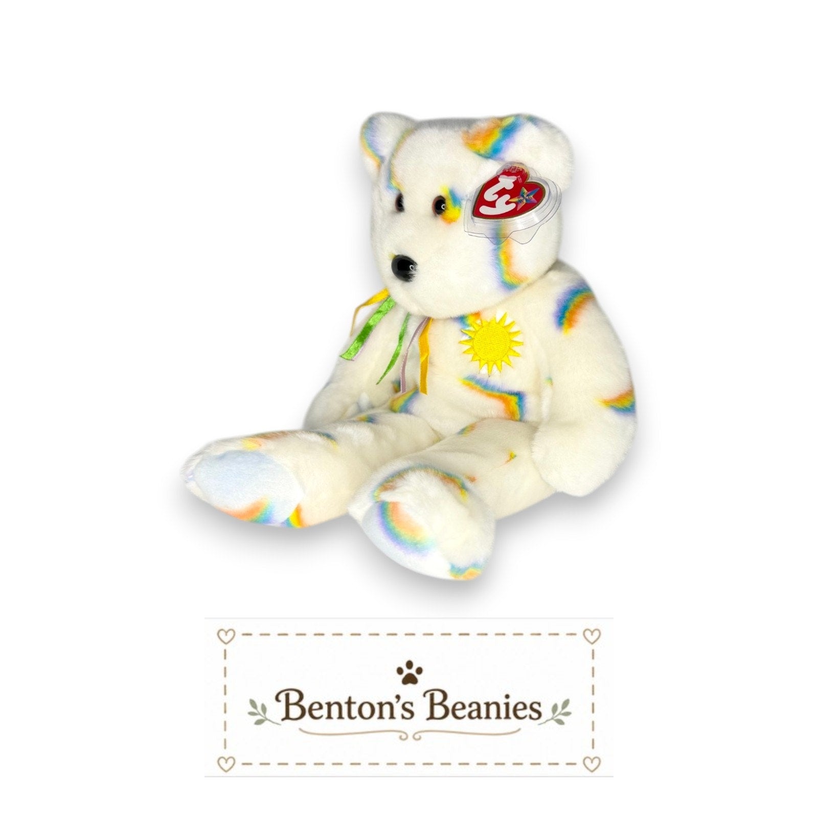 Cheery the Bear TY Beanie Buddies | Mint Tags