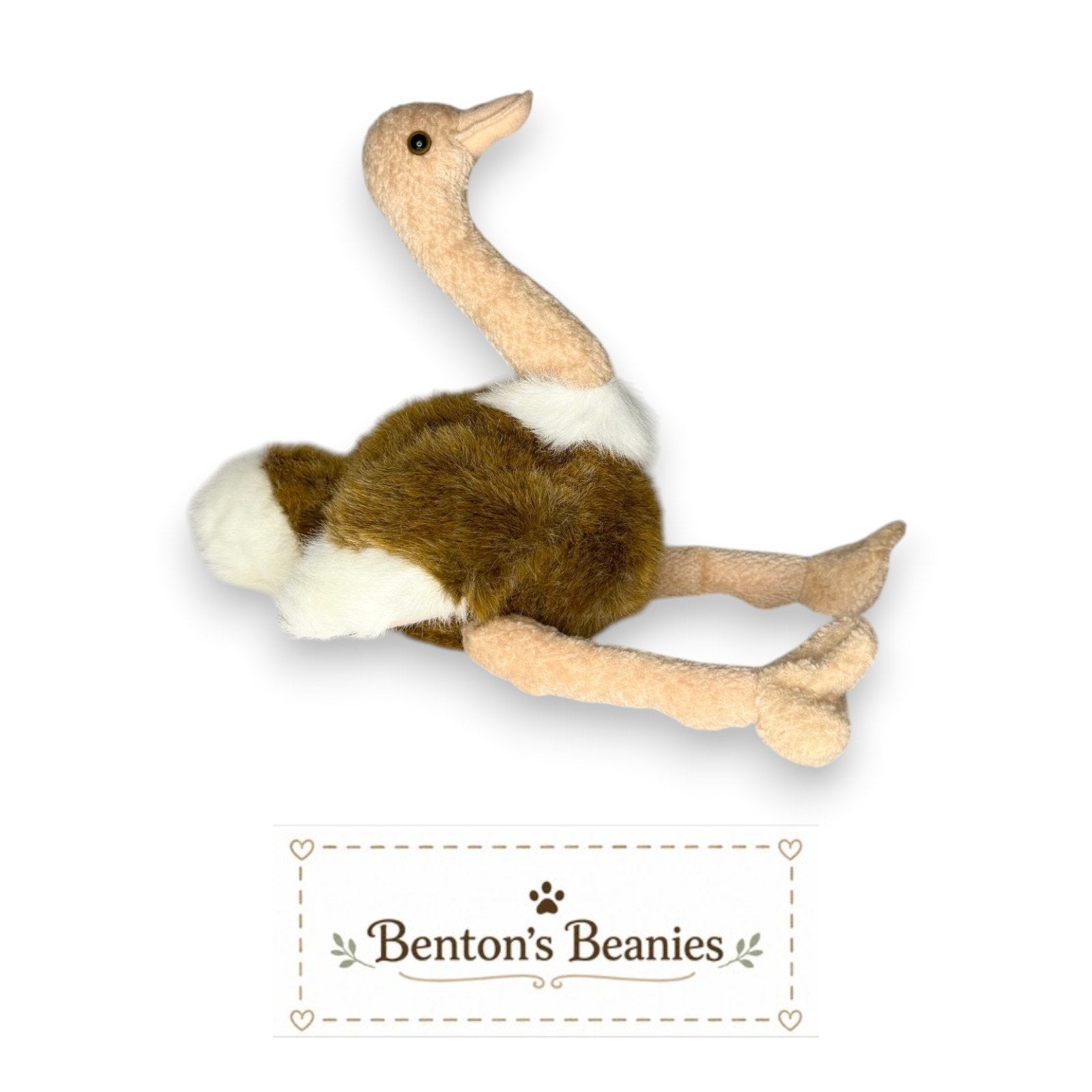 Stretch the Ostrich TY Beanie Buddies | Mint Tags