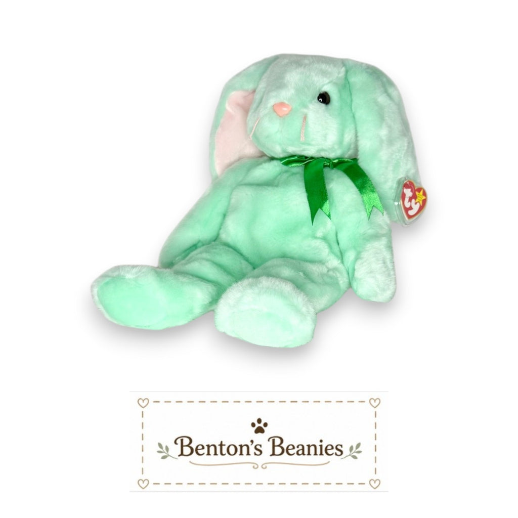 Hippity the Bunny TY Beanie Buddies | Mint Heart & Tush Tags