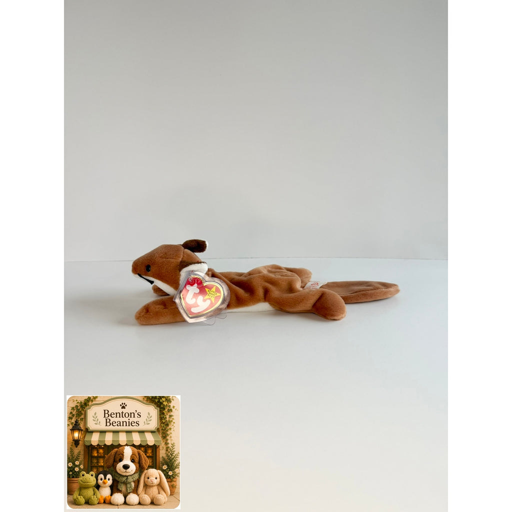 Sly the Fox TY Beanie Baby | Mint Heart & Tush Tag