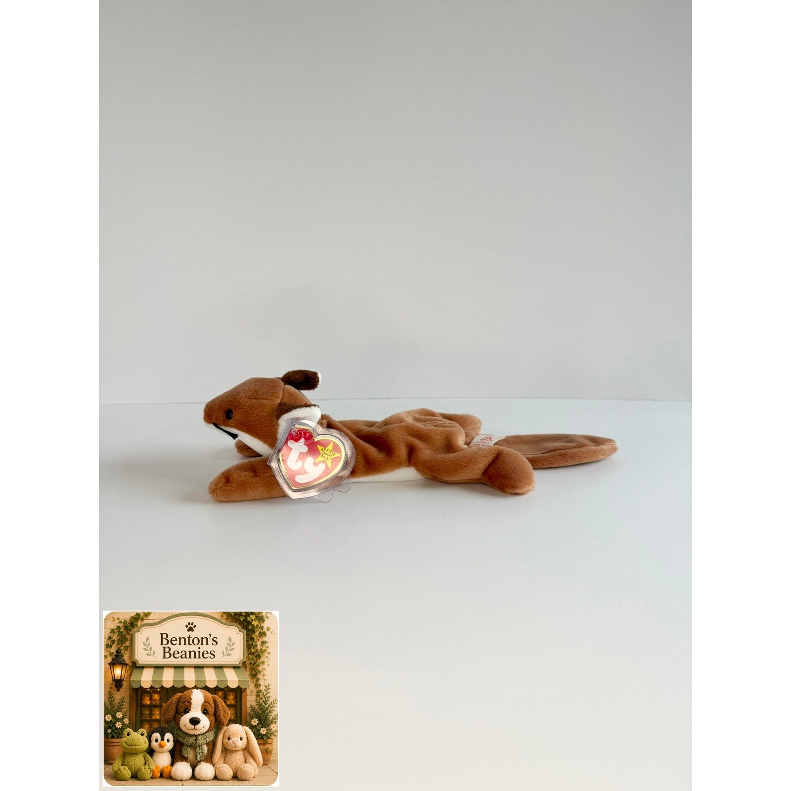 Sly the Fox TY Beanie Baby | Mint Heart & Tush Tag