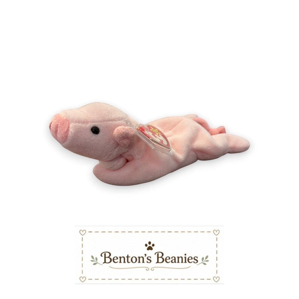 Squealer the Pig TY Beanie Baby | Mint Heart & Tush Tag