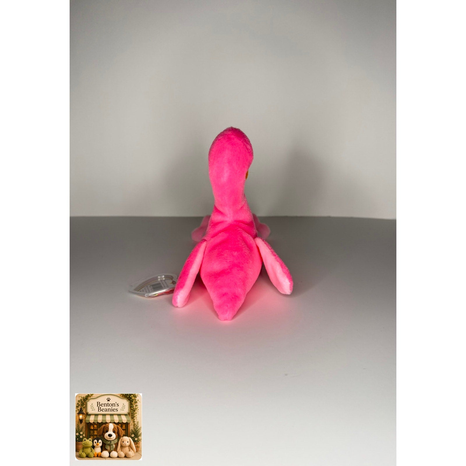 Pinky the Flamingo TY Beanie Baby | Mint Heart & Tush Tags