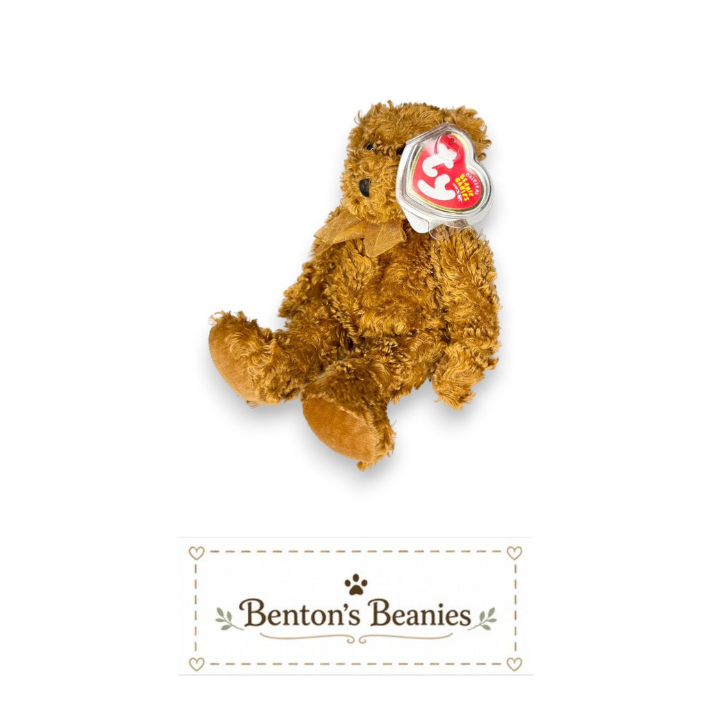 Hawthorne the Bear TY Beanie Baby | Mint Heart & Tush Tag