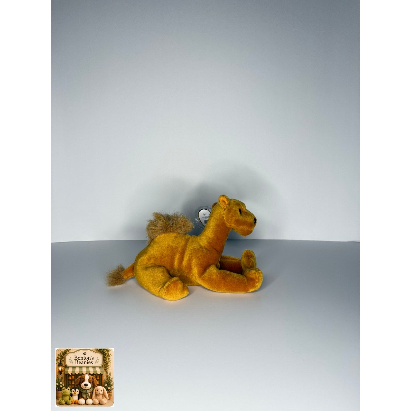 Niles the Camel TY Beanie Baby | Mint Heart & Tush Tag