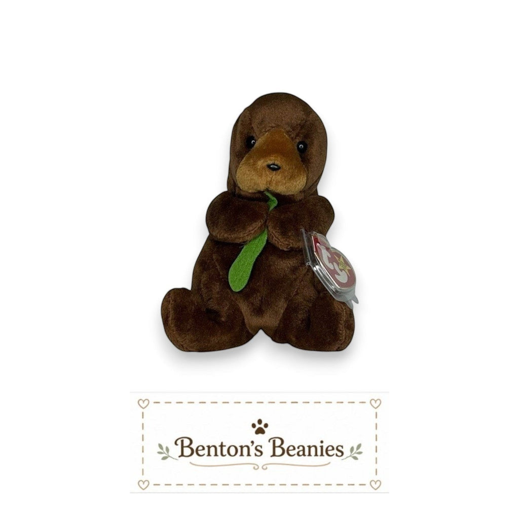 Seaweed the Otter TY Beanie Baby | Mint Heart & Tush Tag