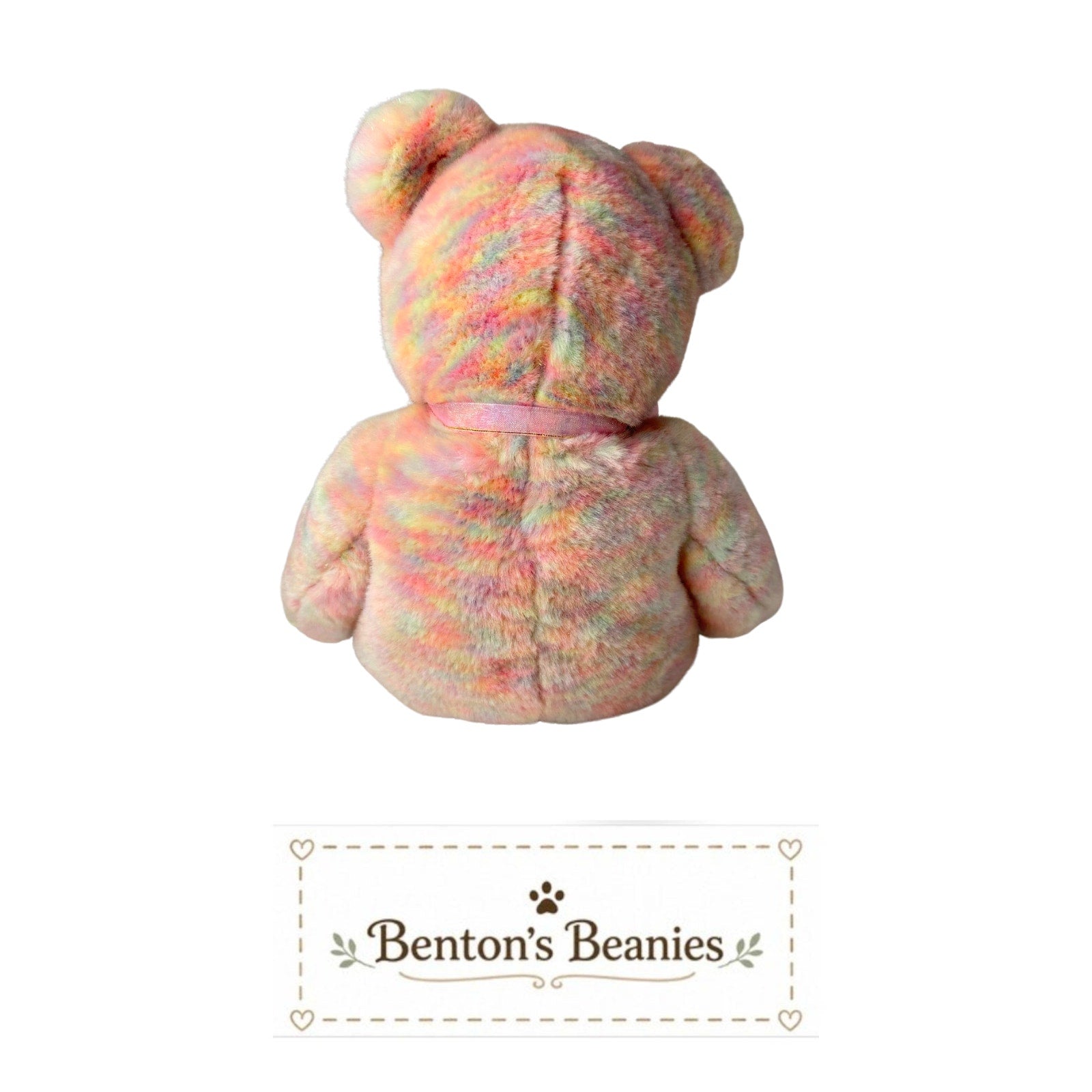 Celebrate Bear TY Beanie Buddies | Mint Heart & Tush Tags