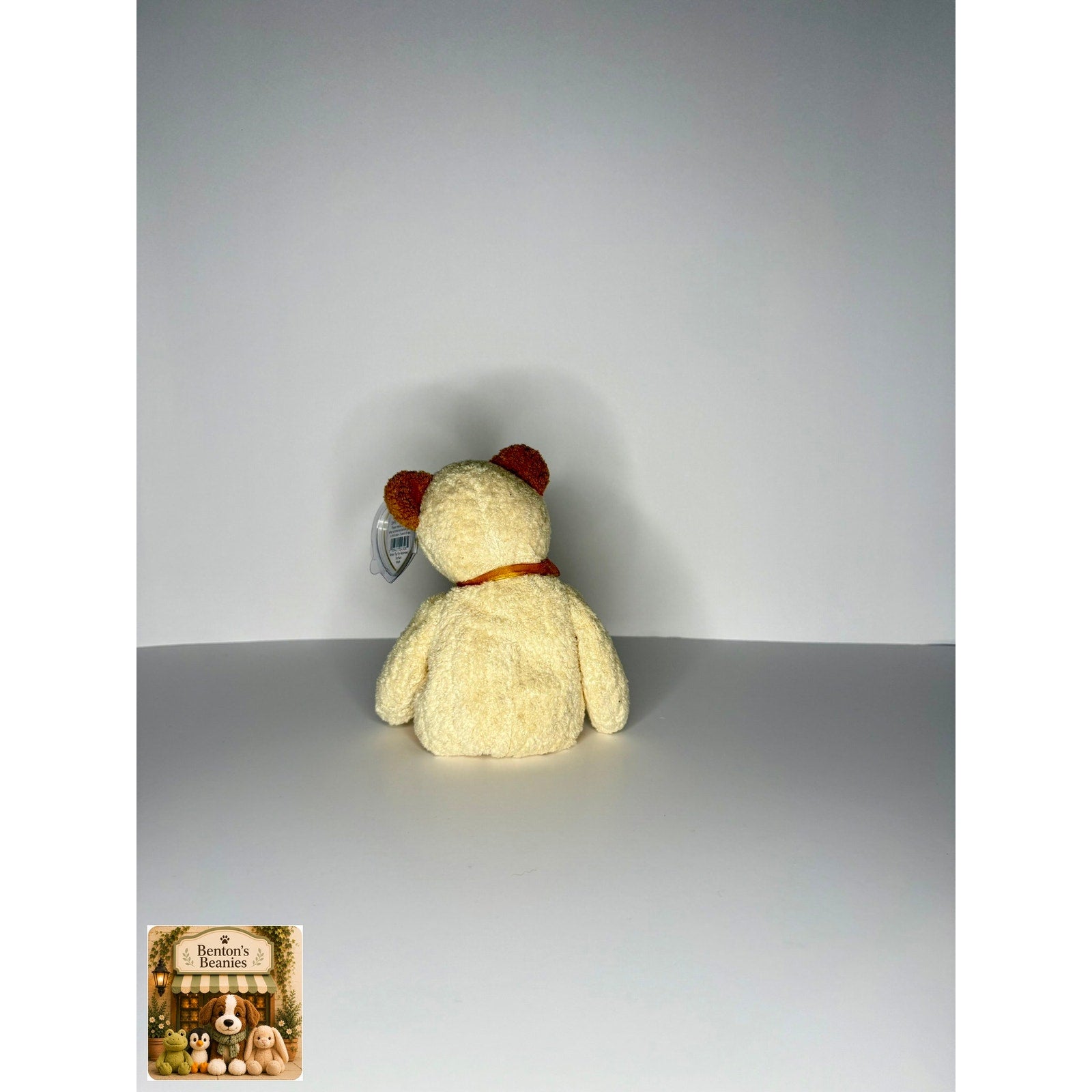Huggy the Bear TY Beanie Baby | Mint Heart & Tush Tag