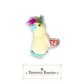 Pompom the Cockatoo TY Beanie Baby | Mint Heart & Tush Tag