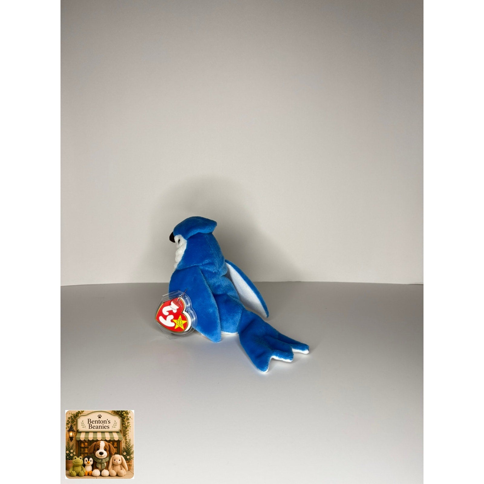 Rocket the Bluejay TY Beanie Baby | Mint Heart & Tush Tag