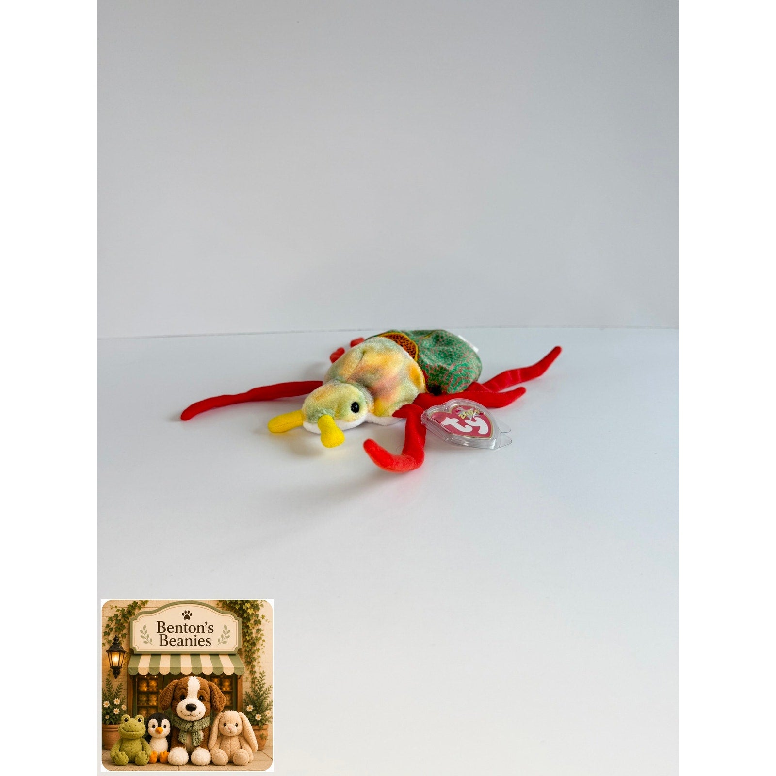 Scurry the Beetle TY Beanie Baby | Mint Heart & Tush Tag