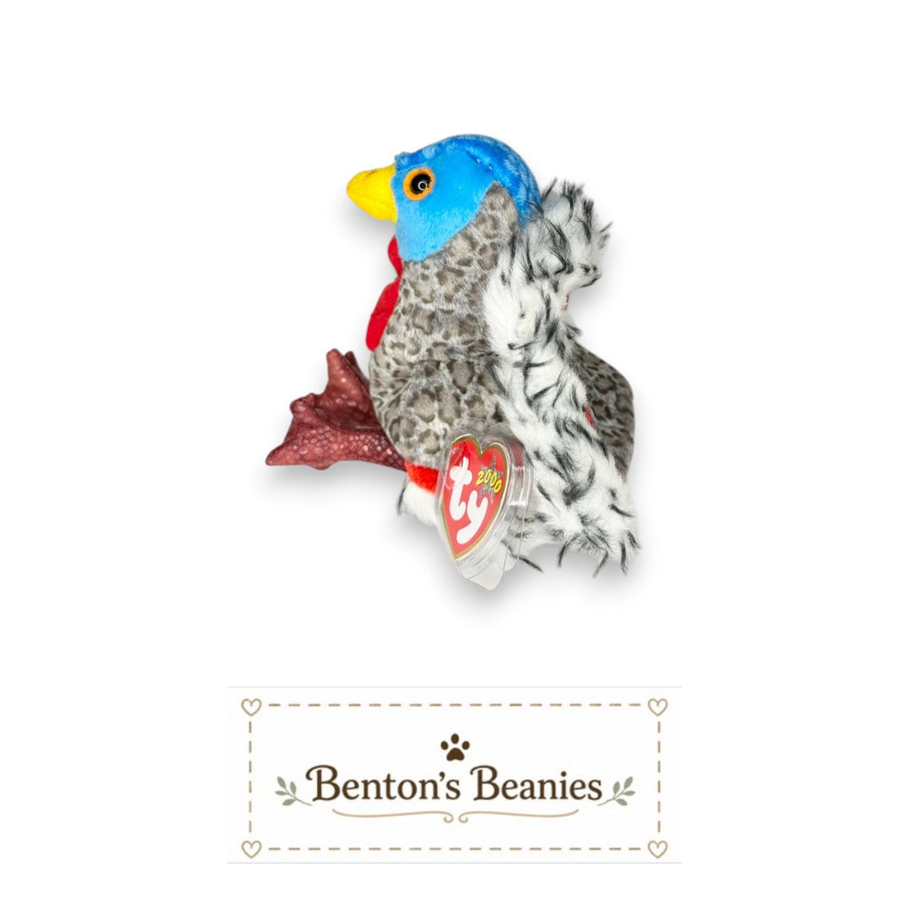 Lurkey the Turkey TY Beanie Baby | Mint Heart & Tush Tag