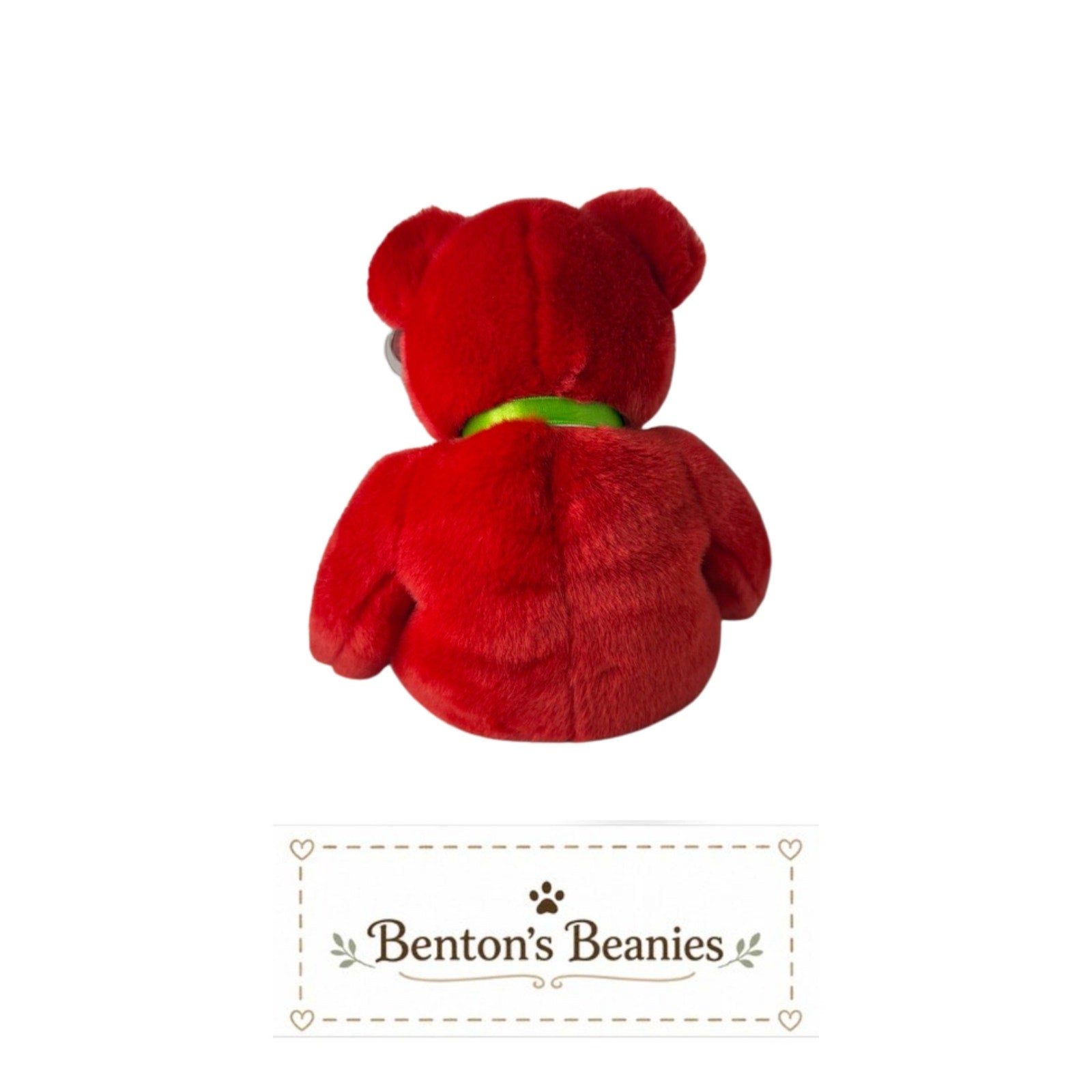 Osito the Bear TY Beanie Buddies | Mint Heart & Tush Tags