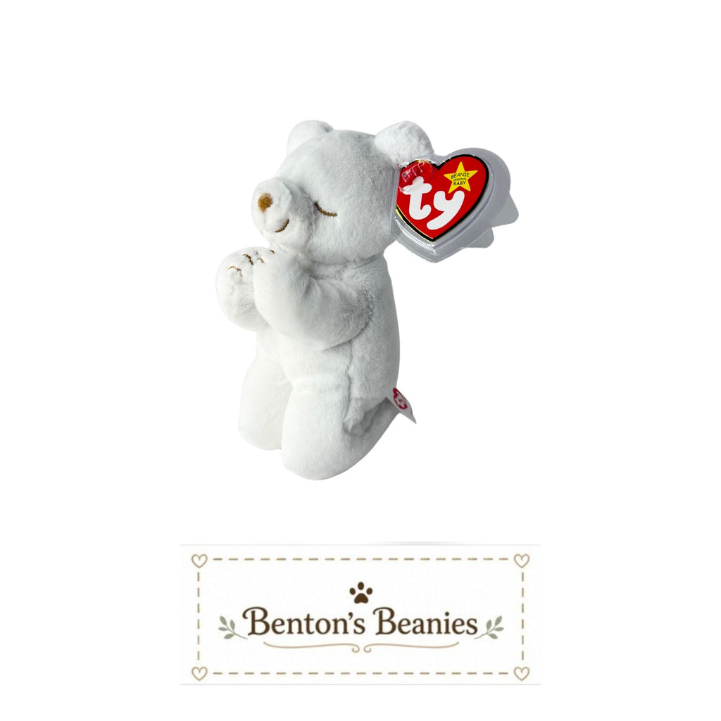Hope II the Bear TY Beanie Baby | Mint Heart & Tush Tag