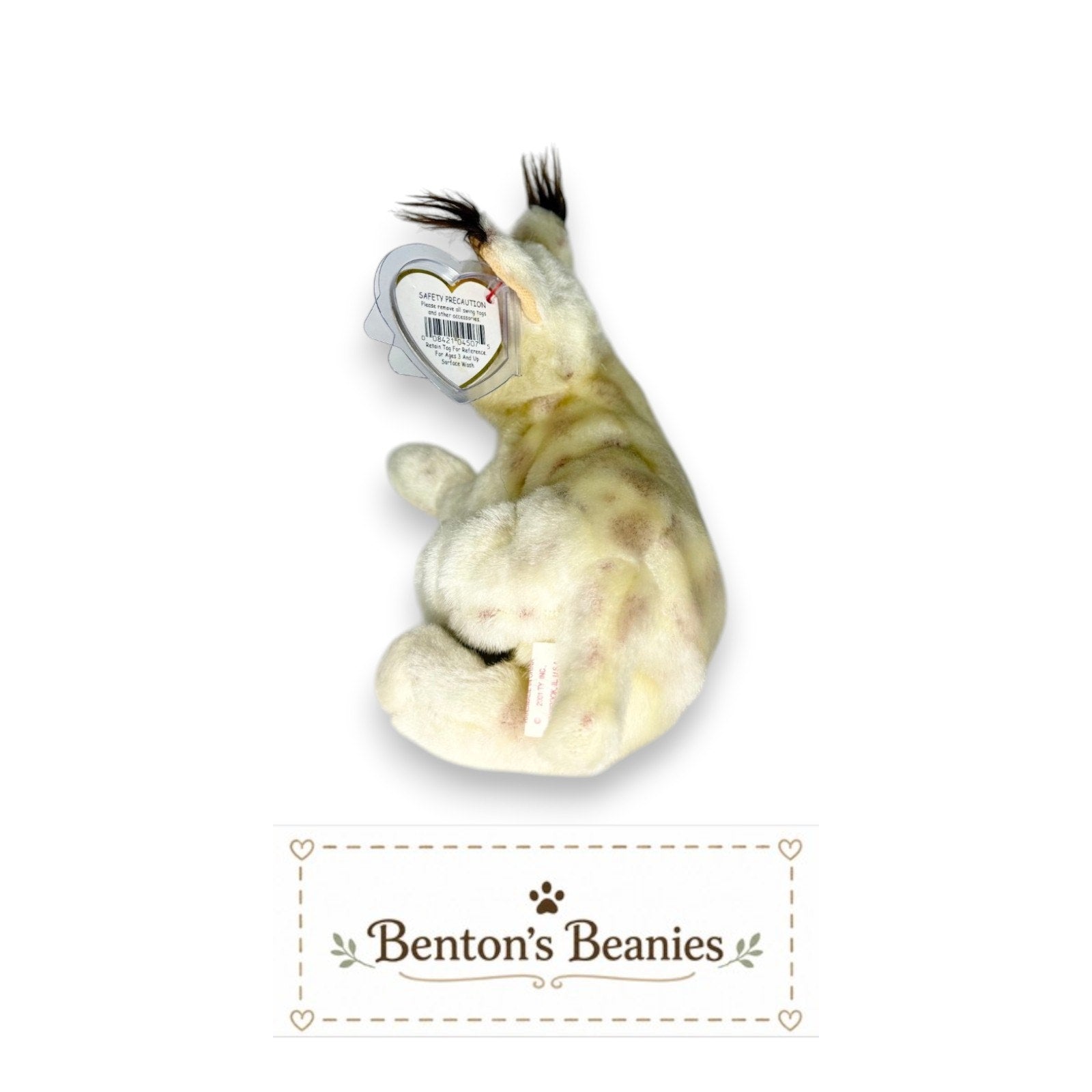 Tracks the Lynx TY Beanie Baby | Mint Heart & Tush Tag